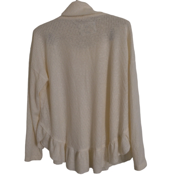 Maeve By Anthropologie Medium Addie Ruffled Hacci Pullover Sweater - Picture 3 of 17